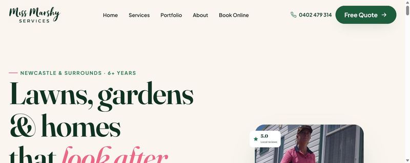 Services business website built by Fixed Price Websites — example build for Canberra businesses